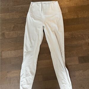 Lululemon High-Waisted Cream Leggings